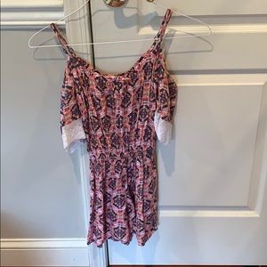 Abercrombie kids cold shoulder romper